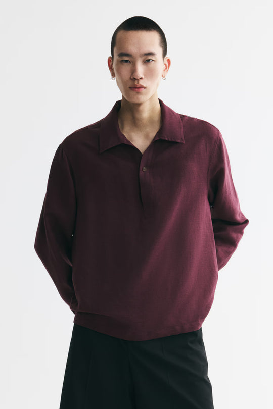 Relaxed-Fit Pullover Shirt