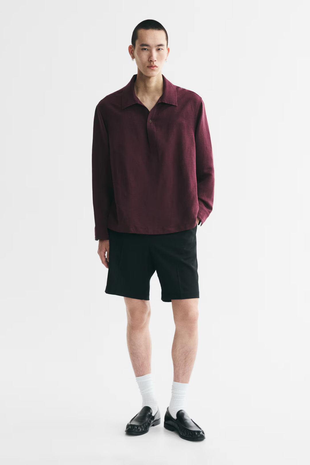 Relaxed-Fit Pullover Shirt