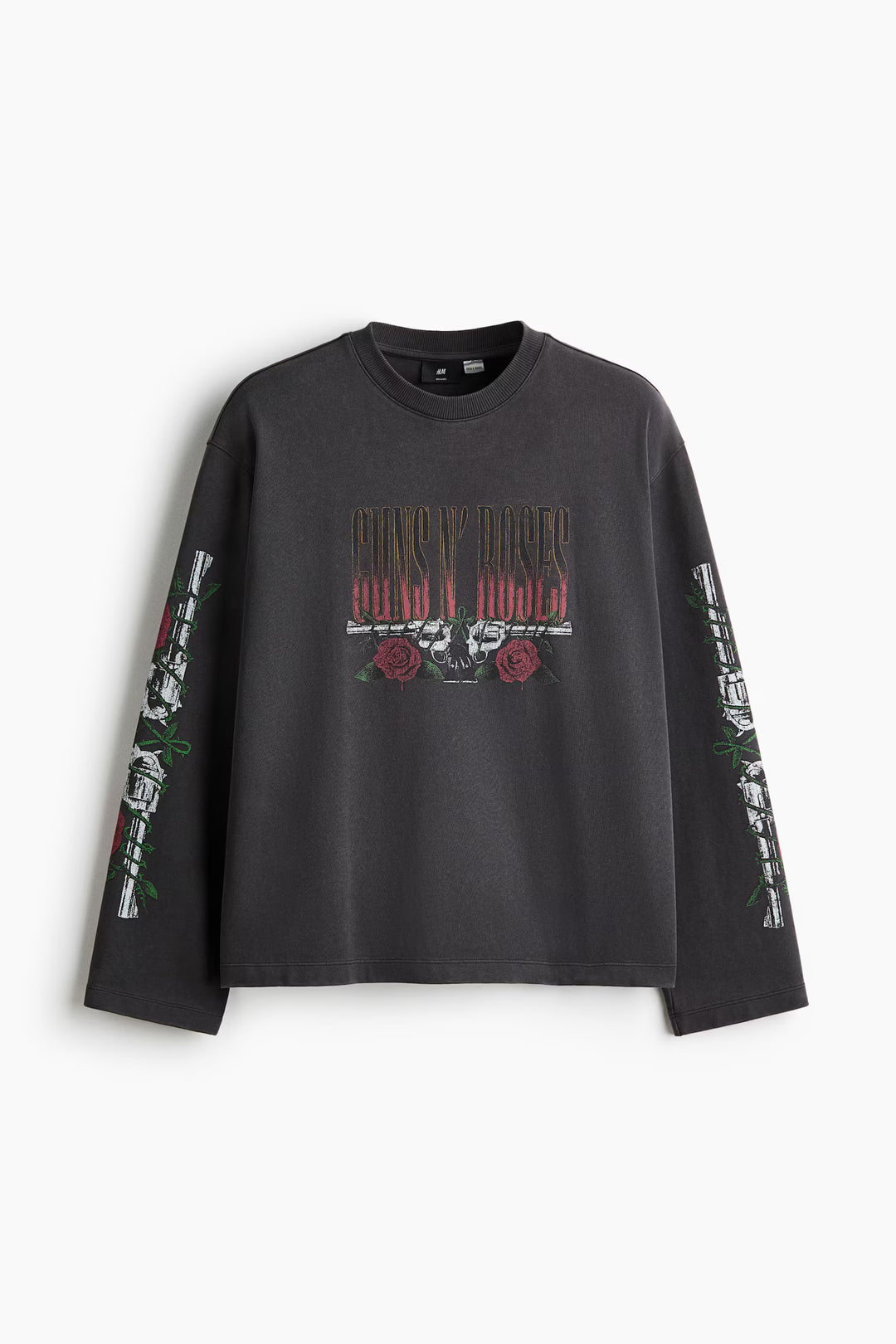 Relaxed-Fit Long-Sleeved Printed Cotton T-Shirt