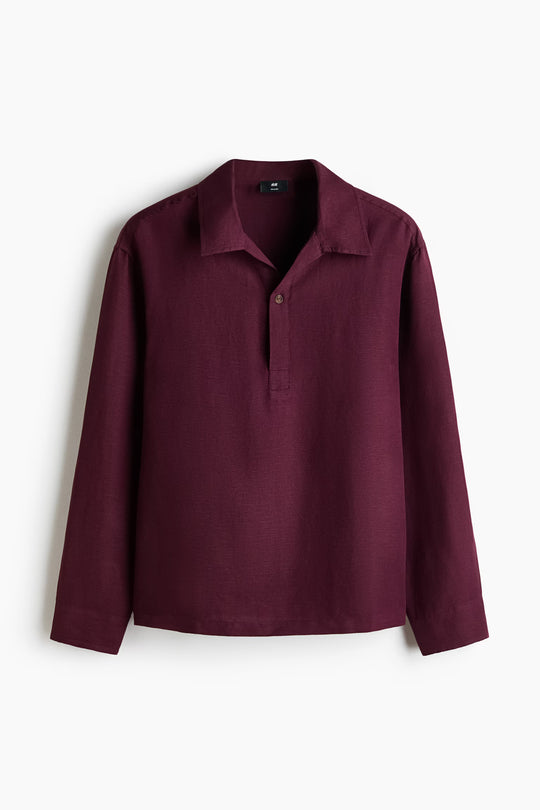 Relaxed-Fit Pullover Shirt