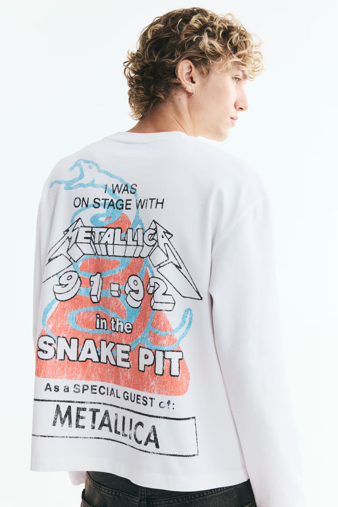 Relaxed-Fit Long-Sleeved Printed Cotton T-Shirt