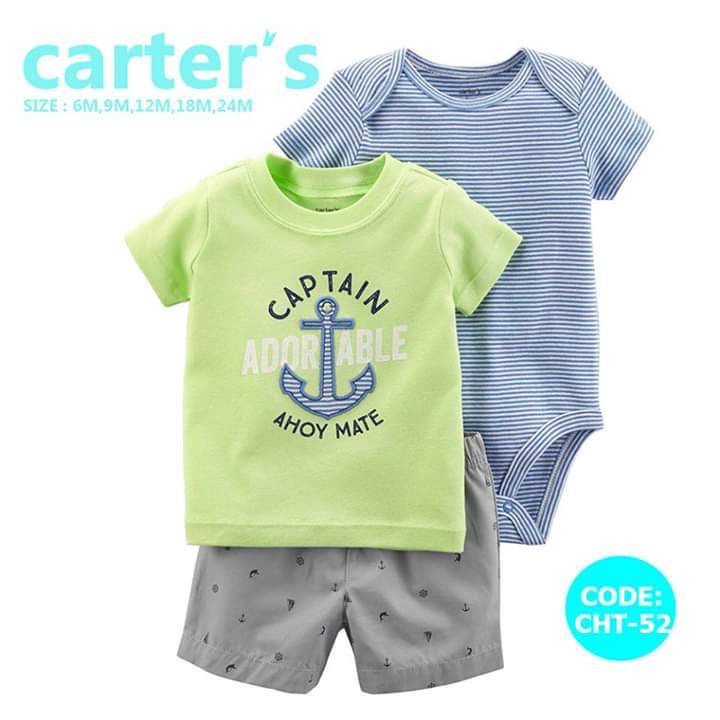 3 Piece Baby Boy Set (Buy one get one FREE)